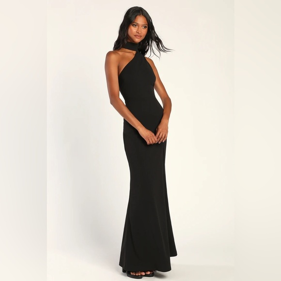 Lulu's Black One-Shoulder Maxi Dress - Picture 3 of 7